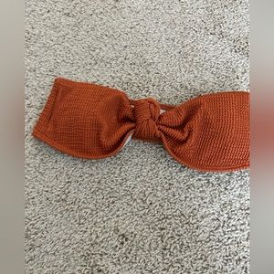 Vestique Swim Top Medium Strapless Rust